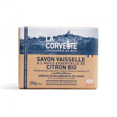 Mydło do mycia naczyń z sodą oczyszczoną Cytryna | La Corvette Mydło do mycia naczyń z sodą oczyszczoną Cytryna | La Corvette