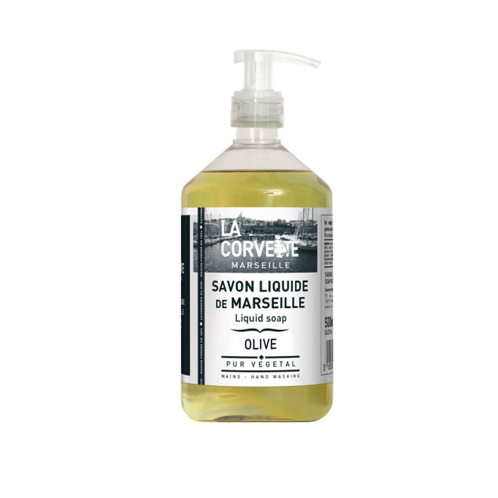 Mydło marsylskie w płynie - Oliwka | La Corvette Mydło marsylskie w płynie - Oliwka | La Corvette