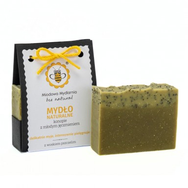 Mydło naturalne konopie z młodym jęczmieniem | Miodowa Mydlarnia Mydło naturalne konopie z młodym jęczmieniem | Miodowa Mydlarnia