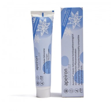 Pasta do zębów z 24 ziół Ajurwedyjskich - bez mięty, bez fluoru | Apeiron Pasta do zębów z 24 ziół Ajurwedyjskich - bez mięty, bez fluoru | Apeiron