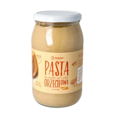 Pasta Orzechowa Crunchy z kawałkami orzechów | KruKam Pasta Orzechowa Crunchy z kawałkami orzechów | KruKam