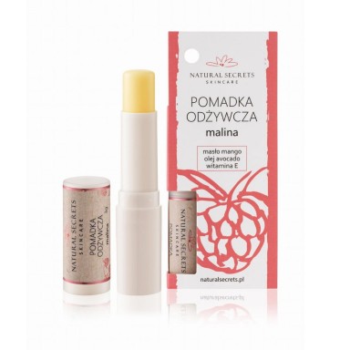 Pomadka odżywcza z olejem avocado i witaminą E - Malina | Natural Secrets Pomadka odżywcza z olejem avocado i witaminą E - Malina | Natural Secrets