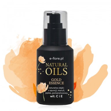 Serum olejowe do twarzy z witaminą C i E Gold Essence | e-FIORE Serum olejowe do twarzy z witaminą C i E Gold Essence | e-FIORE
