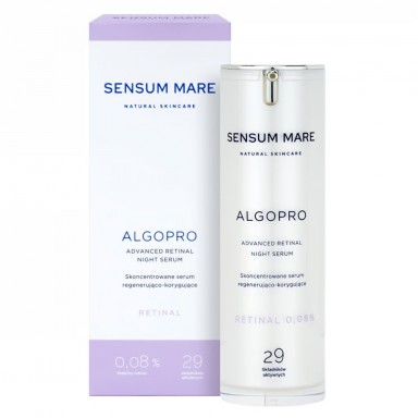 Serum regenerująco - korygujące z retinalem 0,08% i kompleksem fosfo-ceramidowym ALGOPRO | Sensum Mare Serum regenerująco - korygujące z retinalem 0,08% i kompleksem fosfo-ceramidowym ALGOPRO | Sensum Mare