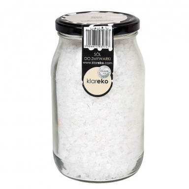 Sól do zmywarki - bezzapachowa - szklany słój | Klareko Sól do zmywarki - bezzapachowa - szklany słój | Klareko