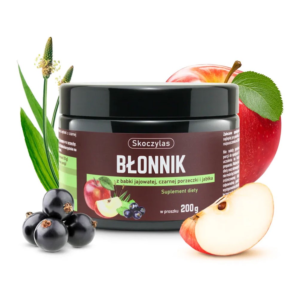 Suplement diety - BŁONNIK z babki jajowatej, czarnej porzeczki i jabłka | Marek Skoczylas Suplement diety - BŁONNIK z babki jajowatej, czarnej porzeczki i jabłka | Marek Skoczylas