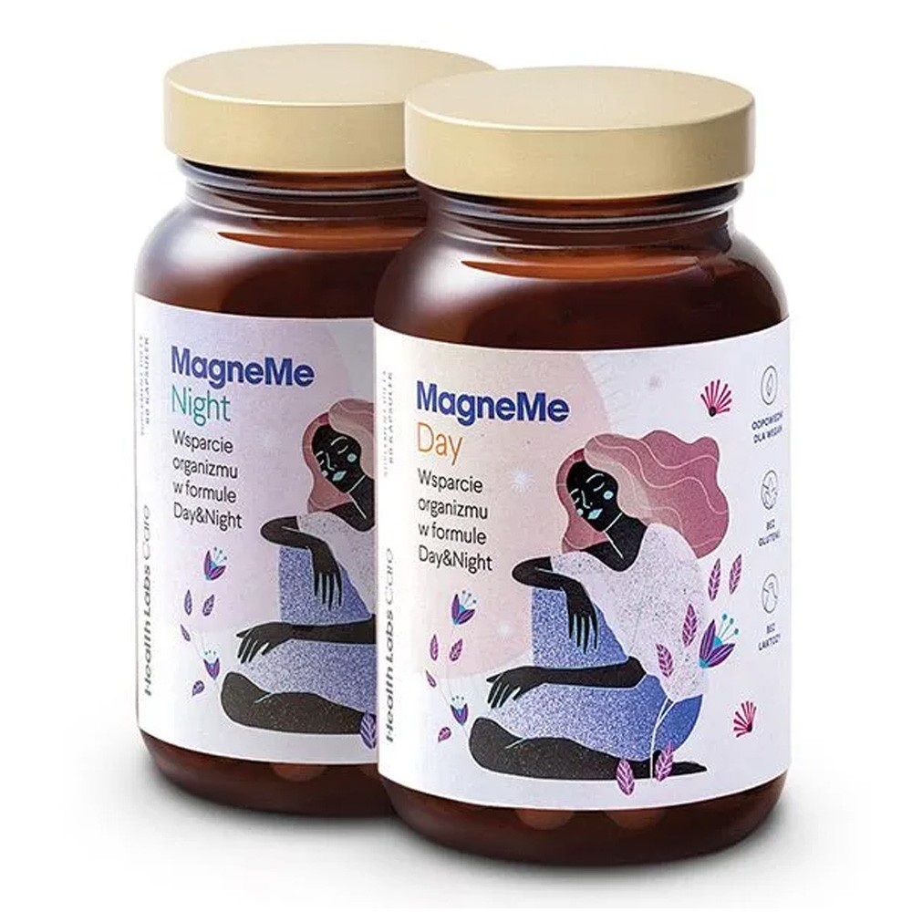 Suplement diety - Magnez z dodatkiem aktywnej formy witaminy B6 - MagneMe | Health Labs Care