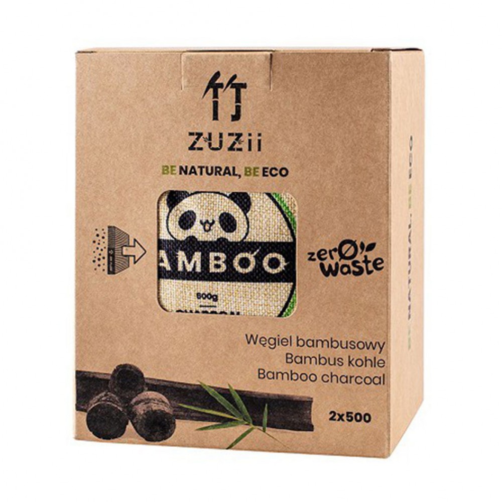 Węgiel bambusowy, osuszacz powietrza - pochłaniacz wilgoci i zapachów 2X500 G | Zuzii