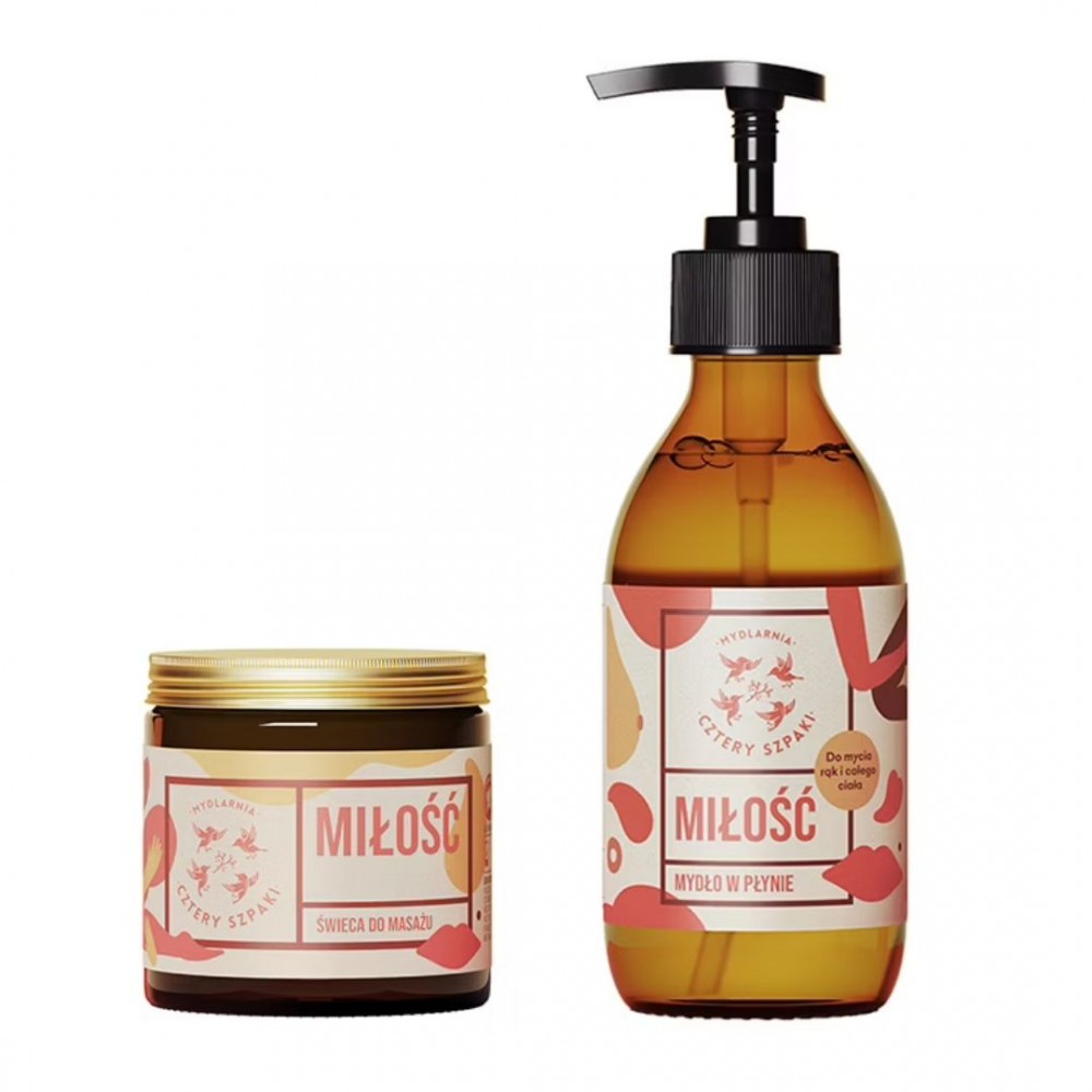 Zestaw do masażu Miłość | Cztery Szpaki Zestaw do masażu Miłość | Cztery Szpaki